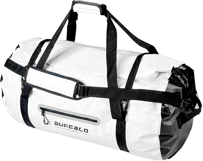 Buffalo Gear Waterproof Duffle Bag 40L 60L 80L Roll-top Dry Bag Heavy Duty Waterproof Duffel Travel Bag for Kayaking Rafting Boating Fishing Camping - Image 8