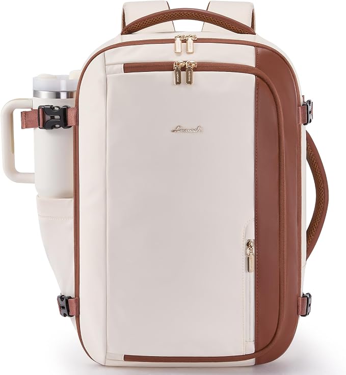 LOVEVOOK 40L Travel Backpack for Women,Carry on Luggage Backpack Flight Approved with 3 Packing Cubes,Waterproof Personal Item Travel Bag fits 17 Inch Laptop,Overnight Weekender Business Daypack - Image 8