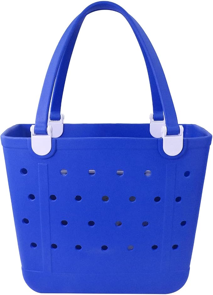 Lightweight Extra large Rubber Beach Bag Small mini Tote Bag for Gym Waterproof medium Open Handbag for Pool Sports by Addoklm