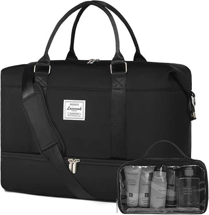LOVEVOOK Travel Bag Weekender Bags for Women, Carry on Overnight with Shoe Compartment,Duffle Bag with Laptop Pocket,Hospital for Labor Delivery,Gym Tote with Toiletry by LOVEVOOK