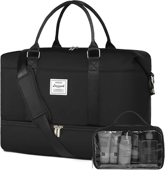 LOVEVOOK Travel Bag Weekender Bags for Women, Carry on Overnight with Shoe Compartment,Duffle Bag with Laptop Pocket,Hospital for Labor Delivery,Gym Tote with Toiletry by LOVEVOOK