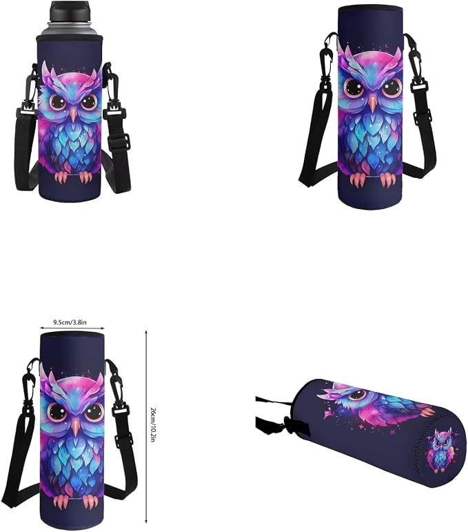 Purple Owl Backpack and Lunch Bag Set for Girls Large Capacity Kids Bookbag with Pencil Case Adjustable Lightweight School Bag for Kindergarten, Elementary & Middle School - Image 6