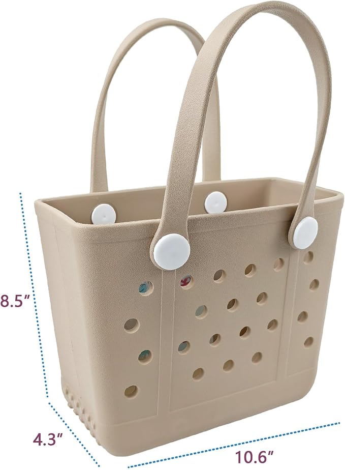 Lightweight Extra large Rubber Beach Bag Small mini Tote Bag for Gym Waterproof medium Open Handbag for Pool Sports - Image 3