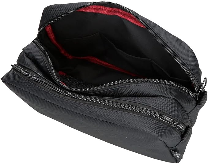 Pepe Jeans Dorking Waist Bag, Crossbody Bag with Multiple compartments, Polyester, by Joumma Bags., Black, One Size, Toiletry bag - Image 6