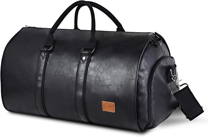 seyfocnia Convertible Travel Garment Bag,Carry on Garment Duffel Bag for Men Women - 2 in 1 Hanging Suitcase Suit Business Travel Bag by Seyfocnia