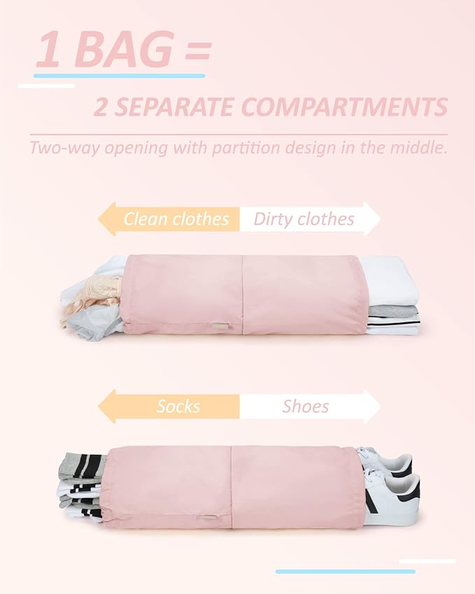 BAGSMART 6 Set /4 Set/2 Set Compression Packing Cubes for Travel, Lightweight Luggage Organizer Bags, Durable Space Saver Bags Travel Essentials - Image 2