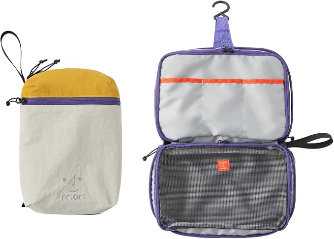 morning deer Small Toiletry Bag Travel Bag with Hanging Hook | Dry-wet Separation,Makeup Cosmetic Bag,Shaving Kit Toiletry Bag, Travel Organizer for Shampoo,Toiletries,Gym,Camping by MorningDeer