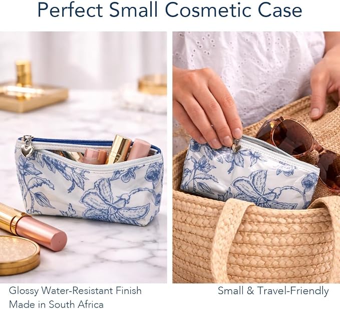 Jacaranda Living Extra Small Cosmetic Bag - Water-Resistant, PVC-Lined - Pineapple Garden - Image 5