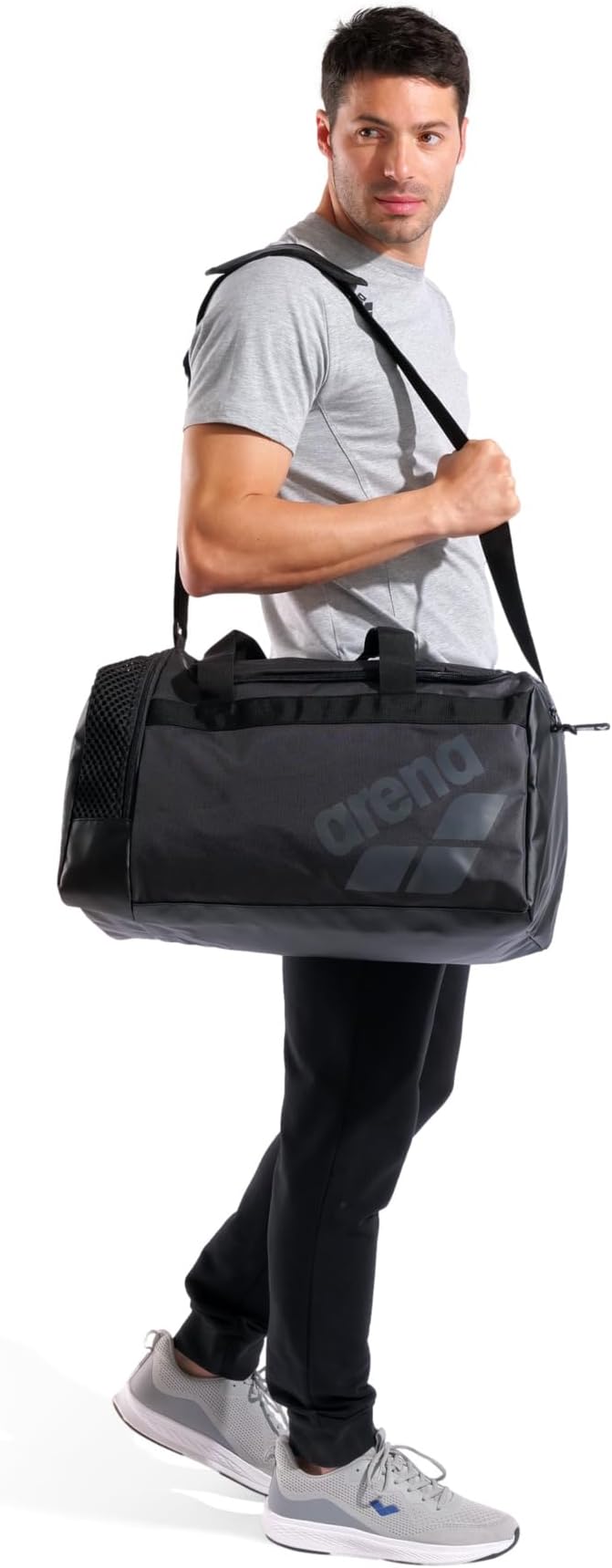 Arena All Set Duffle Bag Overnight Weekender Cabin Size Team Luggage Shoe Compartment Gym Training Gear Equipment Bag for Teens Men Women, Black, 40 Liters - Image 8
