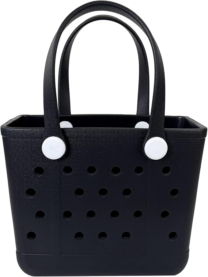 Lightweight Extra large Rubber Beach Bag Small mini Tote Bag for Gym Waterproof medium Open Handbag for Pool Sports by Addoklm