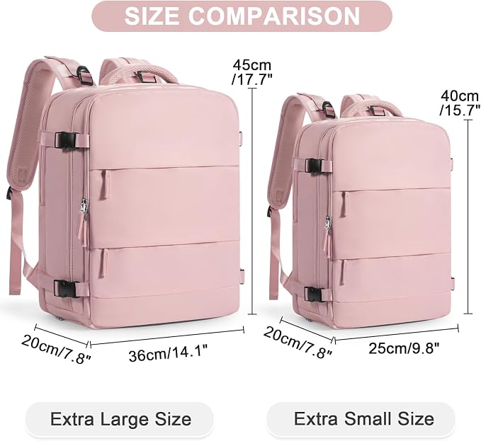 Large Travel Backpack for Women Airline Approved Carry on Backpack for Airplanes Mochila De Viaje Personal Item Travel Bag Spirit Airlines Personal Item Bag 18x14x8 Backpack for Traveling on Airplane - Image 3