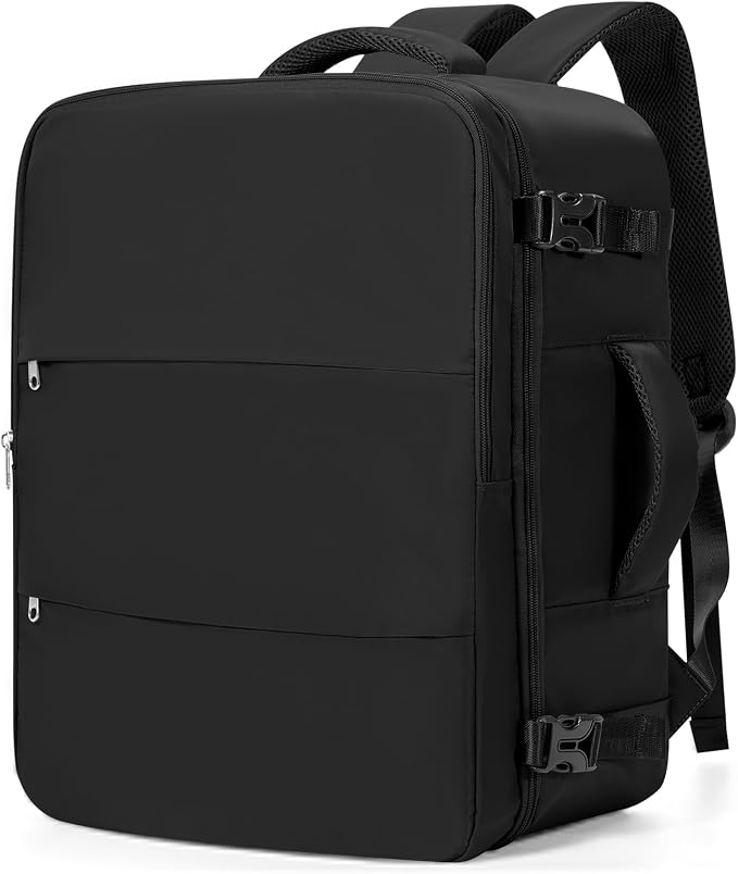 Travel Backpack For Women Men Carry on Backpack Luggage Flight Approved Personal item Travel Bag Essentials Mochila de viaje Laptop College Backpack Large Black by UPPACK
