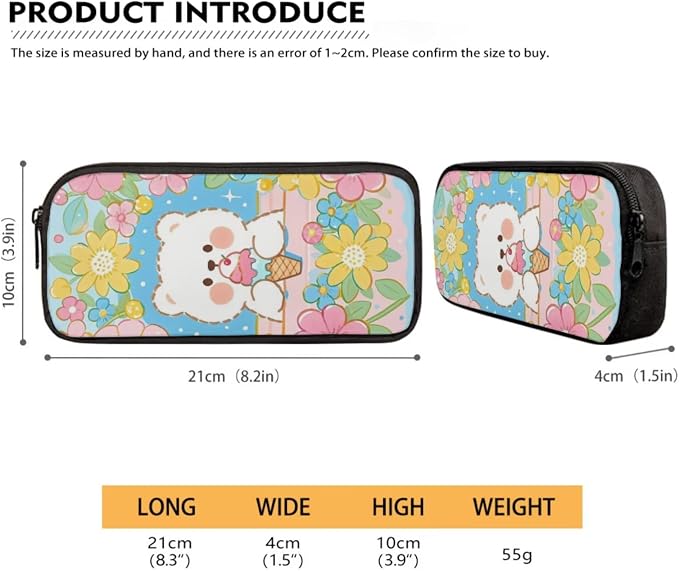Forchrinse Bear Backpack with Lunch Box Cute School Backpacks for Girls 8-7 10-12 and Lunchbox 17 Inch Large Capacity Primary School Bag Lunch Bag Pencil Case, 3-in-1 - Image 6