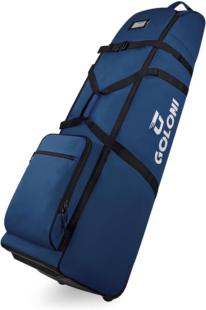 Goloni Golf Travel Bag with Wheels, Airline Golf Travel Case, Padded Rolling Golf Bag with Shoe Compartment by GoloniYourStyleYourRule