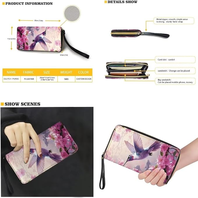 Women Purse Handbags Wallet Sets Leather Shoulder Tote Bag for Women,Top Handle Purse with Wrist Wallet Bag - Image 2