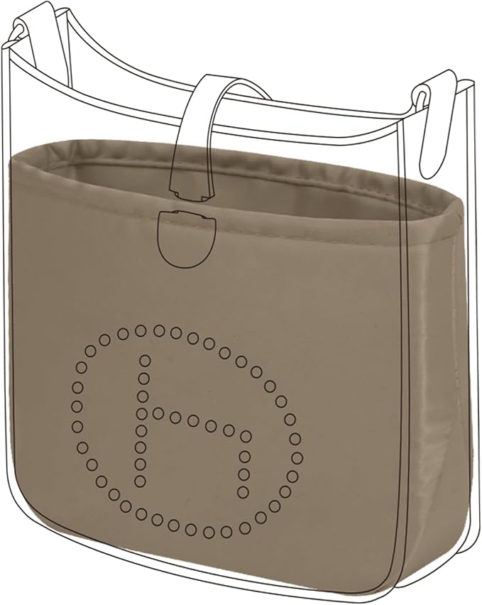 DGAZ Silk Purse Organizer Insert for Evelyne Bag(Cris tourterelle,GM) | Soft and Lightweight,Perfect Fit,Multi-pocket Storage,Bag Protector,Luxury Bag Care,Handmade,for Smooth Bag Organizer by DGAZ