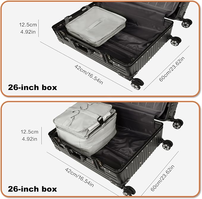 TABITORA Portable Hanging Travel Shelves Bag Packing Cube Organizer Suitcase Storage Large Capacity - Image 3