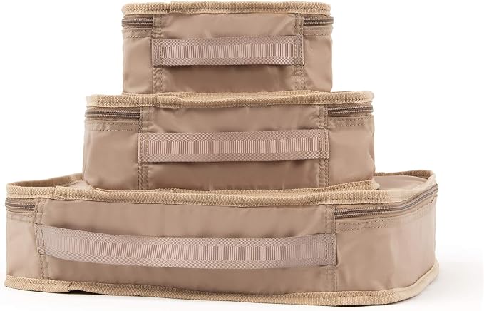 Travelpro Essentials-Packing Cubes, Khaki, 3-Pack (S/M/L) - Image 3