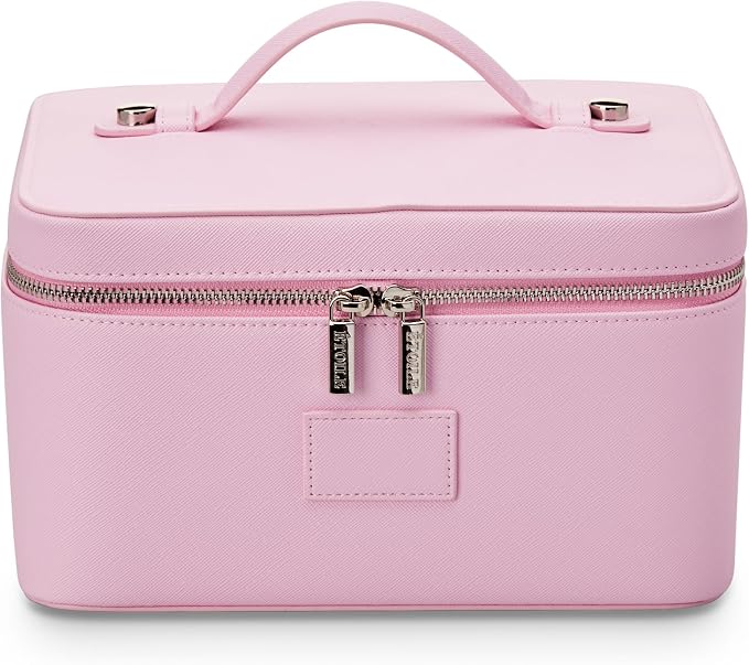 ETOILE - Vanity Case Lavender Pink - Stylish Travel Makeup Bag Organizer with Dividers by ETOILE