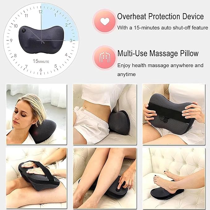 VIKTOR JURGEN Christms Shiatsu Back Massager with Heat Gift - Neck Shoulder Masssage Pillow Gifts for Women Men Dad Mom - Deep Tissue Massaging for Muscle Pain Relief for Full Body