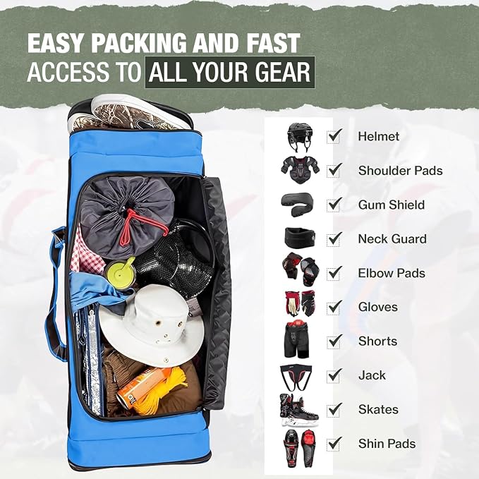 Jetstream Heavy Duty Multi Pocket Durable Sports Gym Equipment Travel Duffel Bag - Image 8