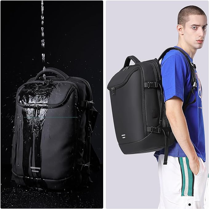 TANGCORLE Vacuum-Compressed Travel Backpack: Expandable, Airline-Approved Laptop Backpack—Unisex Business Backpack - Image 6