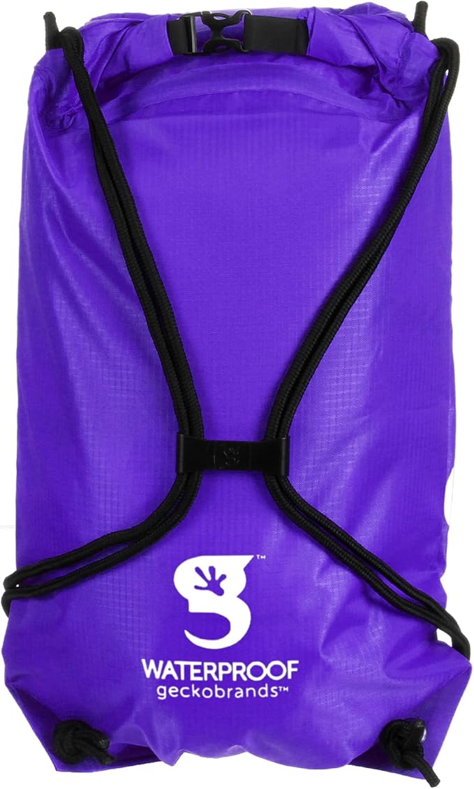geckobrands Embark 10L Drawstring Backpack – Waterproof, Lightweight Dry Bag for Beach, Hiking, and Light Water Activities - Image 2
