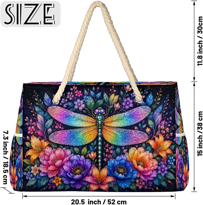 Large Beach Bag with Zipper Beach Bags for Women Water Resistant Swim Pool Bag - Image 4