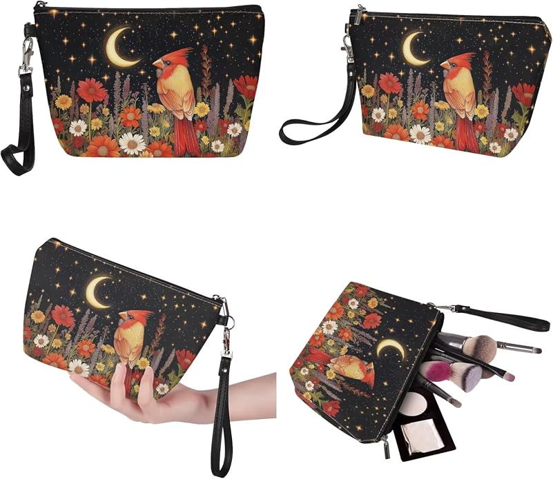 GIFTPUZZ Women Tote Bag Women Wallet Portable Cosmetic Bag for Women Bag Set 3 Pack PU Leather Bags with Zipper - Image 6