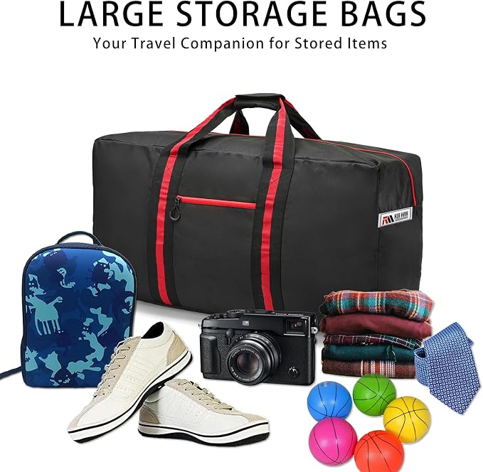 100L Large Duffle Bag for Travel 31.1” Diffle Bag - Overnight Weekender Camping, Storage for Men Women - Image 9