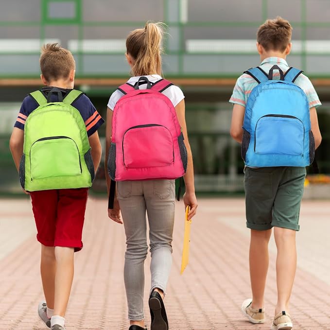 LEIFIDE 15 Pcs Backpack in Bulk 17 Inch Lightweight Foldable Student School Outdoor Travel Book Bag Assorted Colors - Image 5