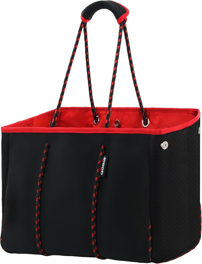QOGiR Neoprene Multipurpose Beach Bag Tote with Inner Zipper Pocket … … … … by QOGiR