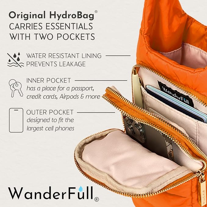 WanderFull Original HydroBag Crossbody Water Bottle Holder with Phone Pocket, Fits Water Bottles up to 32 oz - Image 7