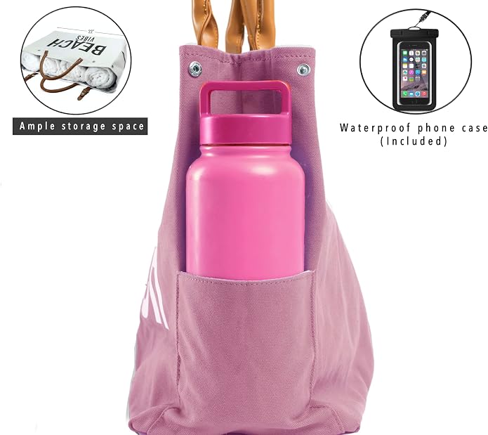 Keho Waterproof Beach Bag with Pockets For Women (Sandproof) - Image 3