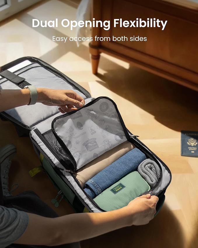 tomtoc 28/40L Travel Backpack, TSA Carry On/Personal Item Bag Flight Approved, Water-resistant Carry on Luggage, PFAS Free - Image 6