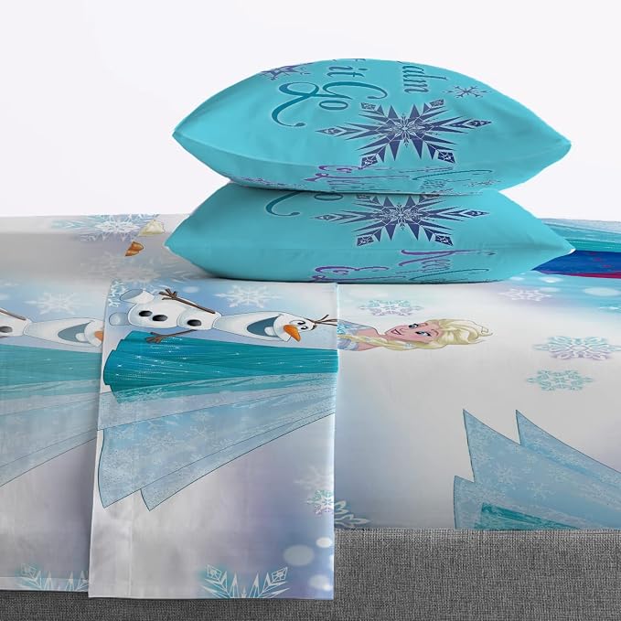 Disney Frozen 'Magical Winter' 5 Piece Twin Bed Set - Image 5