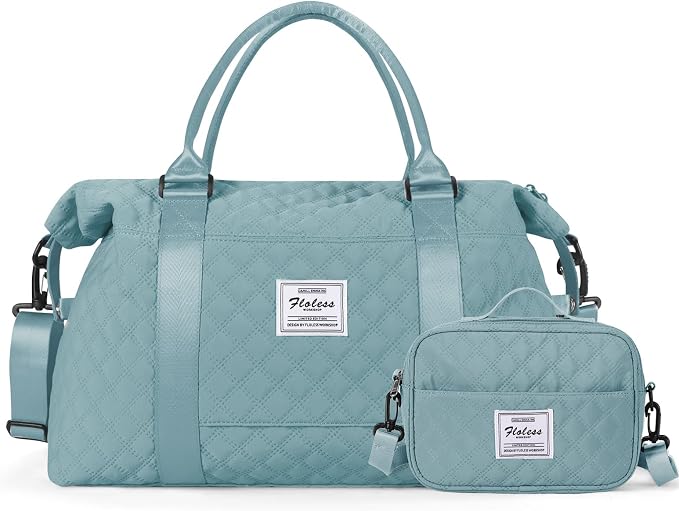 Travel Duffel Bag, Carry On Overnight Weekender Bags for Women | Travel Bag with Wet Pocket & Trolley Sleeve, For Spirit Airlines 18x14x8 Personal Item Bag - Image 8