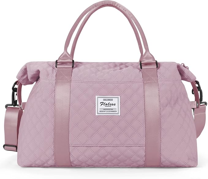 Travel Duffel Bag, Carry On Overnight Weekender Bags for Women | Travel Bag with Wet Pocket & Trolley Sleeve, For Spirit Airlines 18x14x8 Personal Item Bag - Image 8