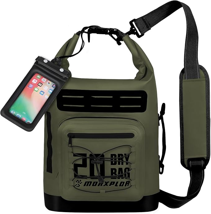 MORXPLOR Dry Bag Waterproof,5L/10L/20L/30L/40L/55L Roll Top Dry Bag Backpack with WaterProof Phone Case for Swim,Kayak by MORXPLOR