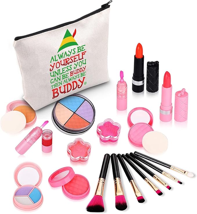 ZJXHPO Christmas Cosmetic Bag Gift With Zipper Multipurpose Storage Green