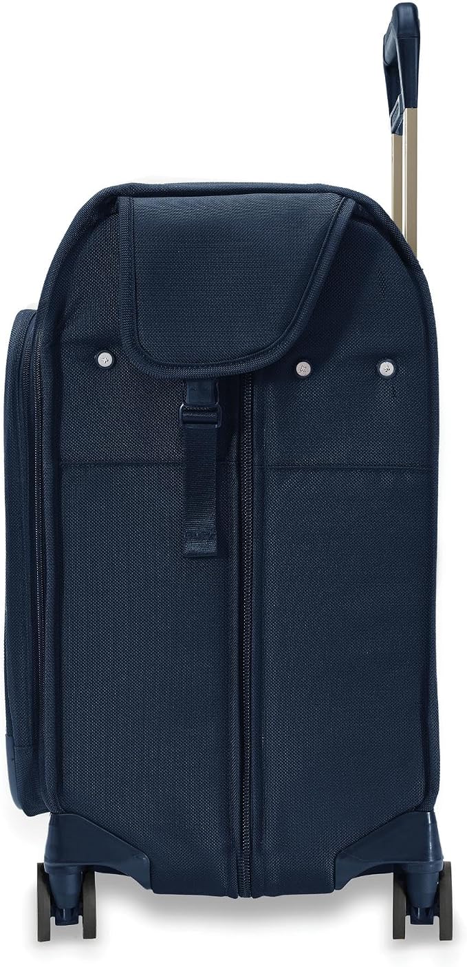 Briggs & Riley Deluxe Wardrobe Spinner - Checked Luggage for Travel, Suitcases with Wheels, Softside Rolling Bag for Men & Women, Built in Hook for Clothes - Baseline Collection, Navy - Image 9