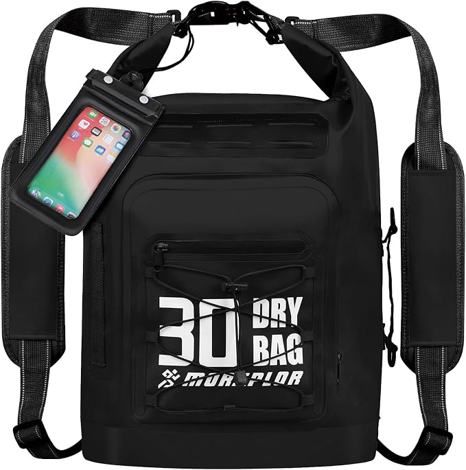 MORXPLOR Dry Bag Waterproof,5L/10L/20L/30L/40L/55L Roll Top Dry Bag Backpack with WaterProof Phone Case for Swim,Kayak by MORXPLOR