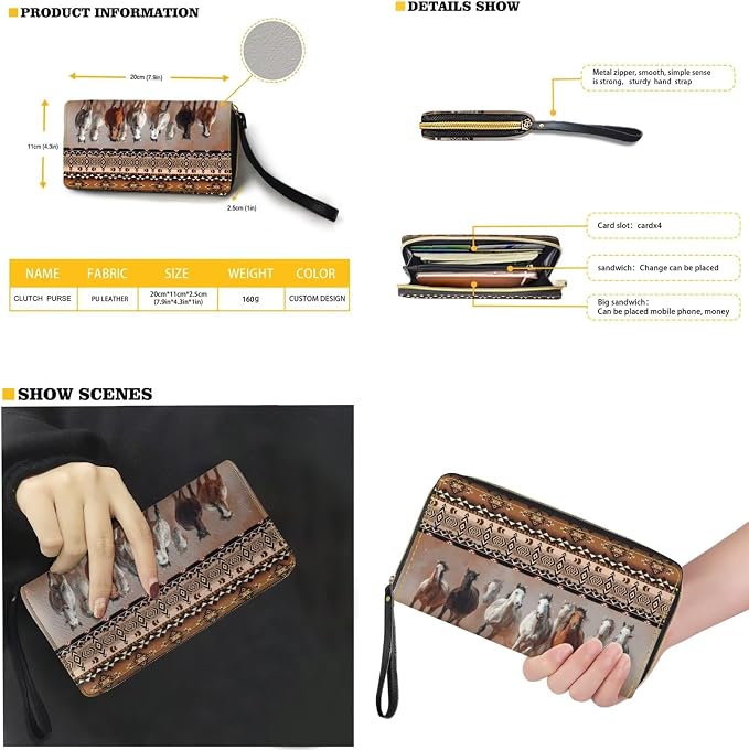Women Purse Handbags Wallet Sets Leather Shoulder Tote Bag for Women,Top Handle Purse with Wrist Wallet Bag - Image 4