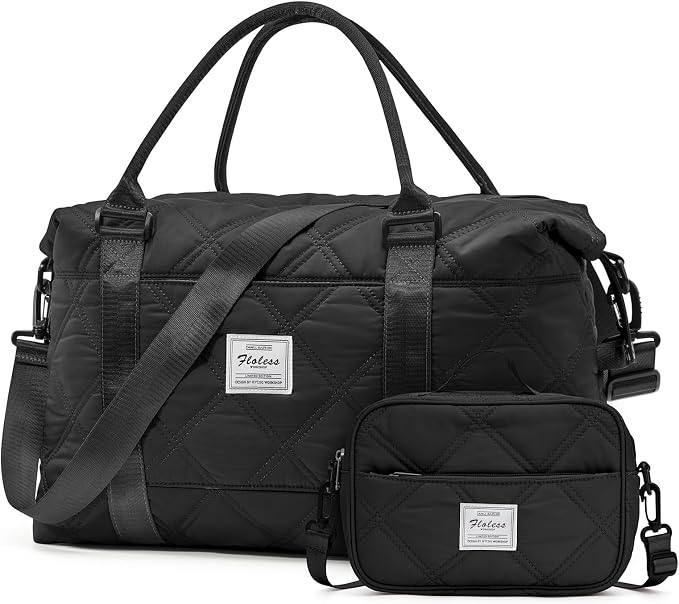 Travel Duffel Bag, Carry On Overnight Weekender Bags for Women | Travel Bag with Wet Pocket & Trolley Sleeve, For Spirit Airlines 18x14x8 Personal Item Bag - Image 9