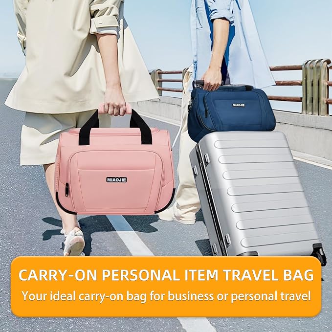 Underseat Carry On Luggage - Lightweight Travel Tote Weekender Bag Overnight Duffle for Travel, Personal Item - Pink-16Inch - Image 7