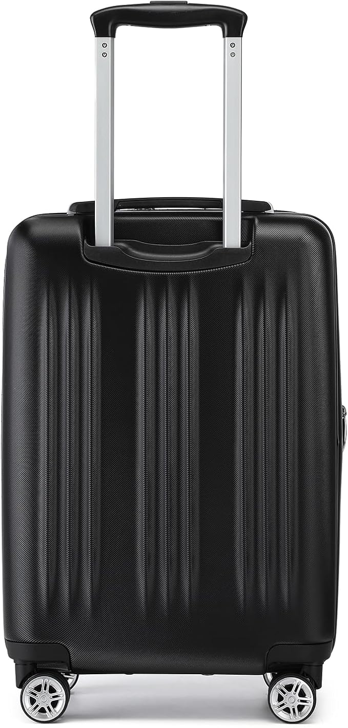Kono Carry On Luggage 22x14x9 Airline Approved 20 Inch Expandable, Black | PC+ABS Hard Shell Suitcase, Lightweight Luggage with Quiet Spinner Wheels & TSA Lock, Suitable for 1-3 Days of Travel - Image 9