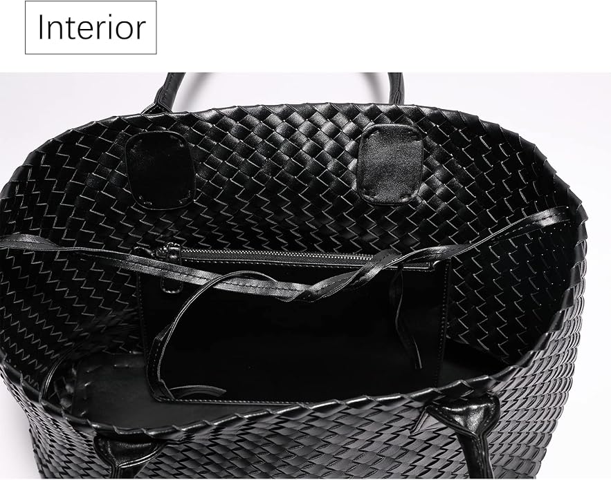 Woven Bag Shopper Bag Travel Handbags and Purses Women Tote Bag Large Capacity Shoulder Fashion Bags - Image 6