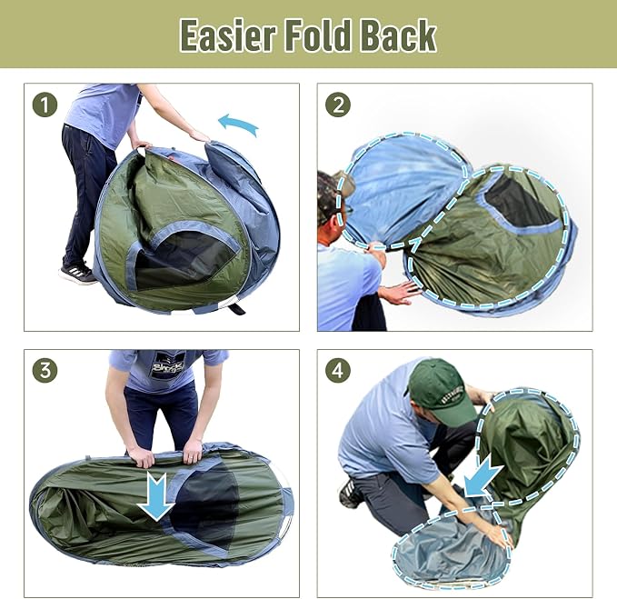 Night Cat Pop-up Camping Tent: 1 Person Tent Waterproof Instant Easy Setup Outdoor Tent - Image 2