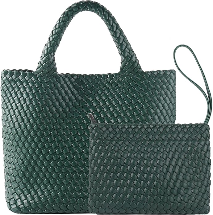 JINMANXUE Fashion Woven Bag Shopper Bag Travel Handbags and Purses Women Tote Bag Large Capacity Shoulder Bags by JINMANXUE