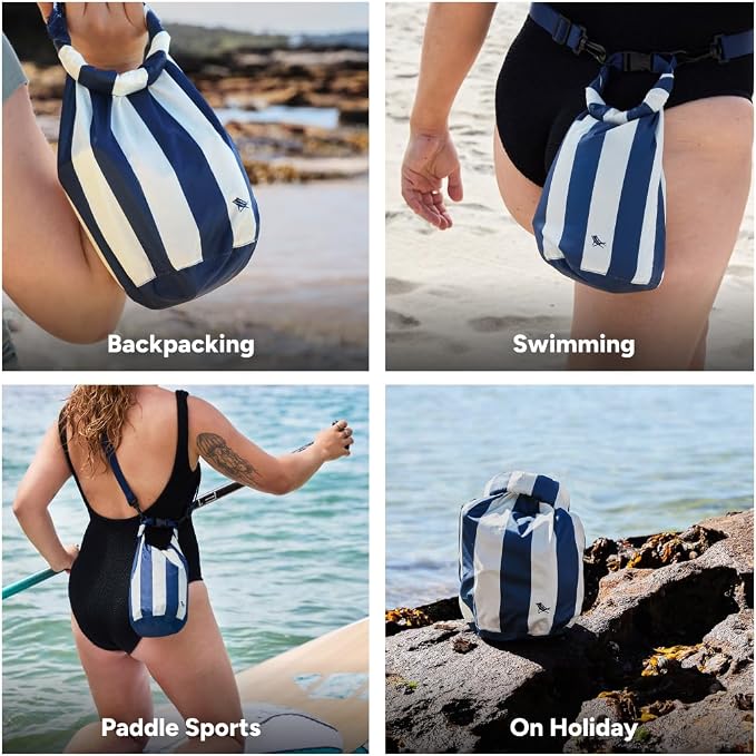 Dock & Bay Medium Waterproof Dry Bag - 20L, IP66 Waterproof Bag, Lightweight - Wavy Baby - Image 4